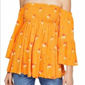 Free People Lana tunic in Golden Poppy